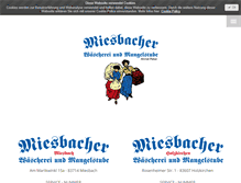 Tablet Screenshot of miesbacher-waescherei.de